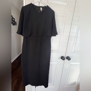 Tuckernuck Elegant Black Cape Leah Dress